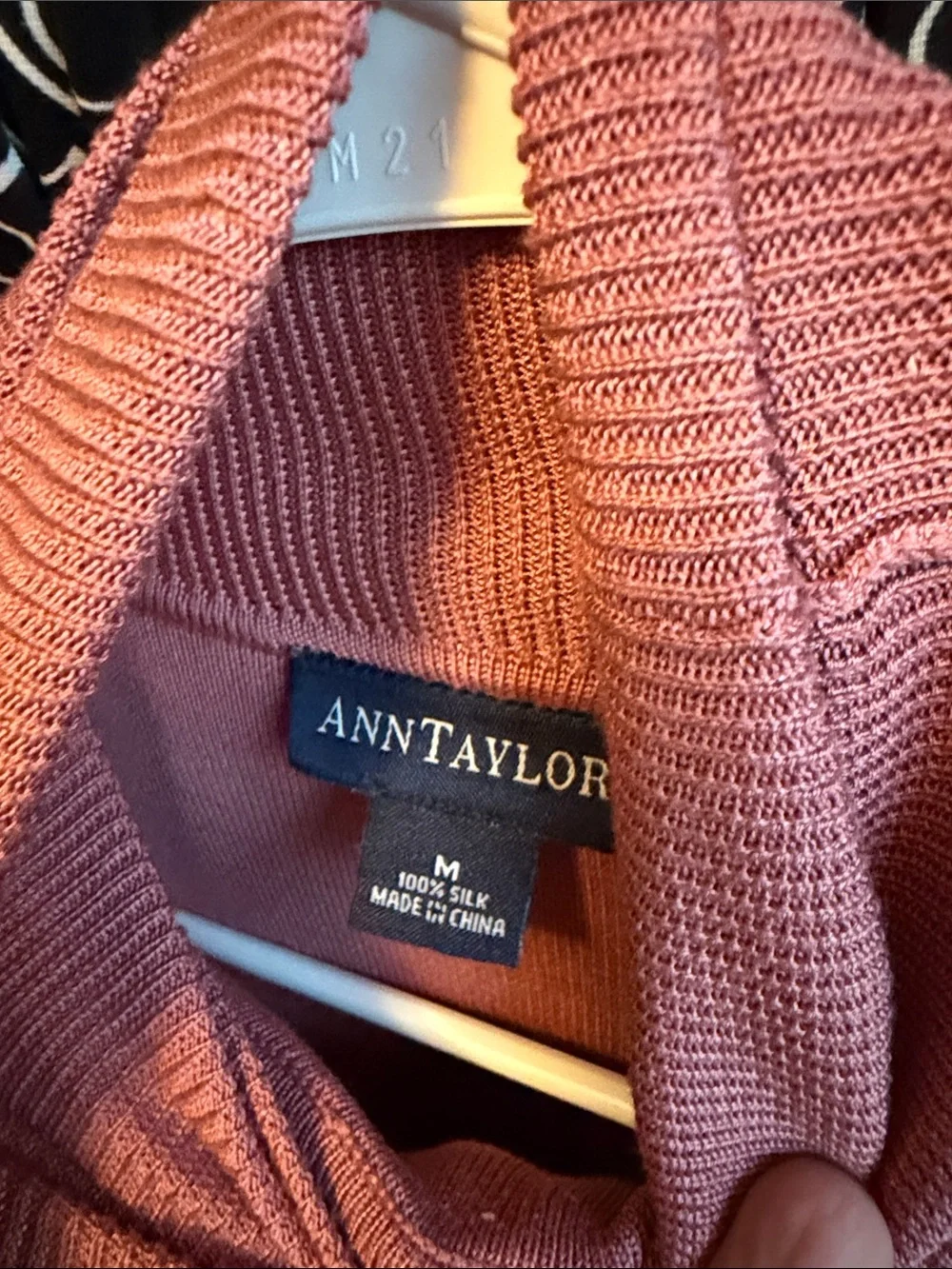 Ann Taylor Mauve Turtleneck Sweater - Picture 3 of 3